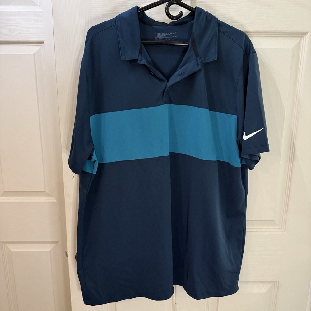 Nike Dri-Fit‎ Polo XXL Golf Outdoors Men's Activewear Logo